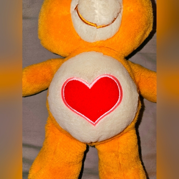 Vintage Care Bears Tenderheart Bear Plush Stuffed Animal 2002 Tender Heart 8” - Picture 2 of 5